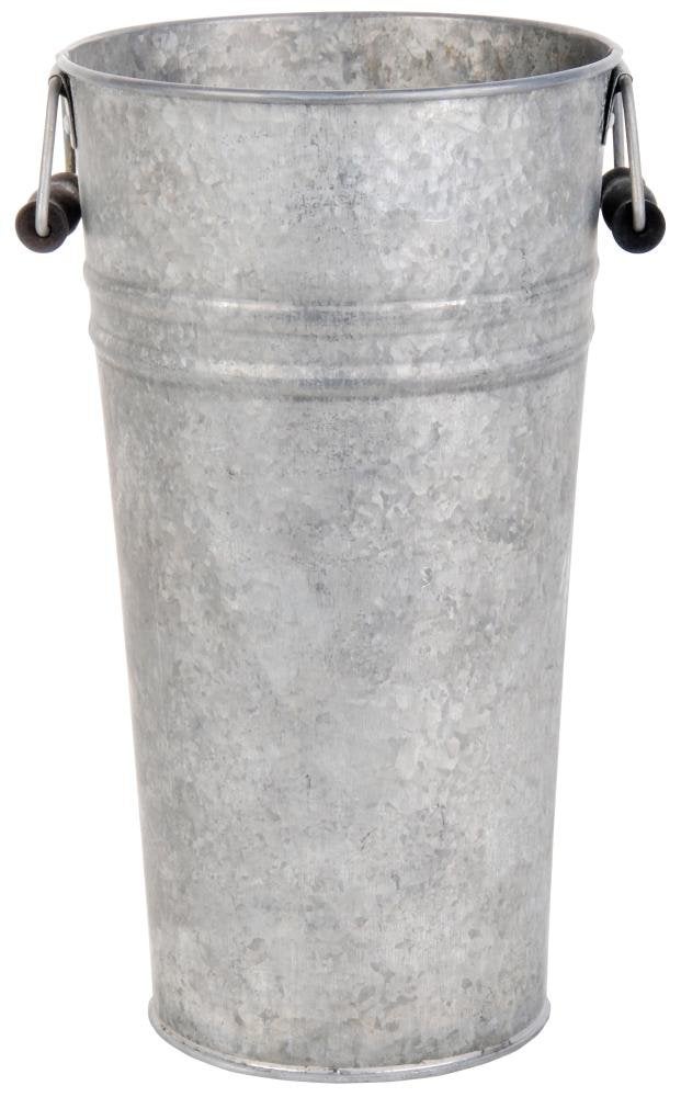 Esschert Design Fallen Fruits OZ33 Large Old Zinc Vase  Silver